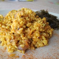 Булгур с грибами и морковью