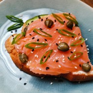 Бутерброд с семгой