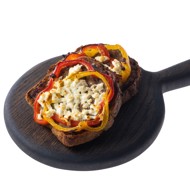 Бутерброды странджанки с фаршем, брынзой и болгарским перцем