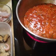 Буйабес с морепродуктами и сибасом