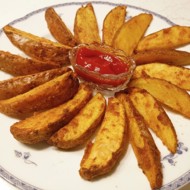 Быстрый картофель по-деревенски с кожурой