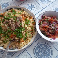 Cалат Ачик-чучук к узбекскому плову