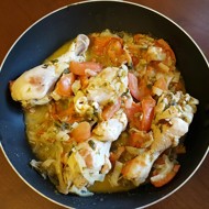 Чахохбили из тушеной курицы