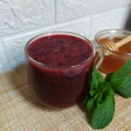 Чай с черной смородиной и мятой