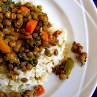 Чечевица с овощами