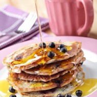 Черничные блинчики с лимонной цедрой