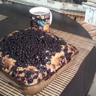 Черничный пирог без масла