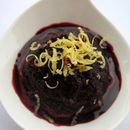 Чернично-гранатовый сорбет