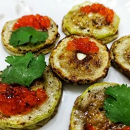 Чесночная закуска из кабачка