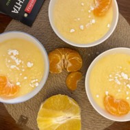 Цитрусовый пудинг из рисовой манки