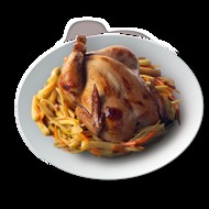 Цыплята-корнишоны фаршированные овощами