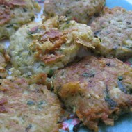 Деруны с зеленью без добавления муки