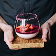 Десерт «Фиалковая Панакота»