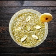 Десерт с семенами чиа на миндальной основе