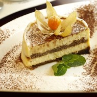 Десерт  «Тирамису» с зеленым чаем и мятой