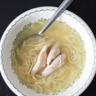 Домашняя лапша с деревенской курицей