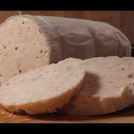 Домашняя варёная колбаса в кружке