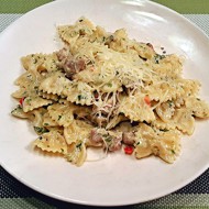 Фарфалле с бараниной