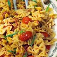 Фарфалле с боттаргой из воблы