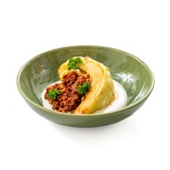 Фаршированная капуста с соусом бешамель