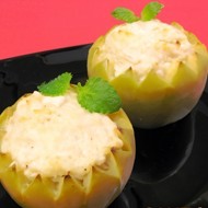 Фаршированные яблоки с курицей