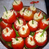 Фаршированный сыром черри