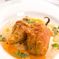 Фаршированные перцы с мясом и сыром