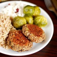 Фасолевые котлеты с грибами