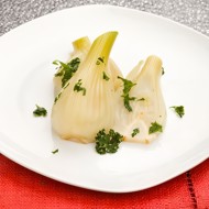 Фенхель в апельсиновом соке и белом вине