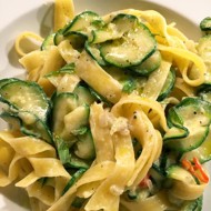 Феттучини с цукини и мятой