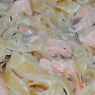 Феттучини со сливочно-рыбным соусом