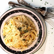 Феттучини в сливочно-сырном соусе