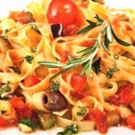 Фетучини с овощами