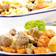 Филе индейки, тушеное с овощами