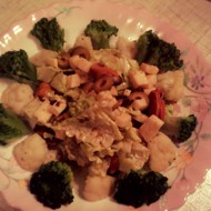 Фитнес-салат с мидиями