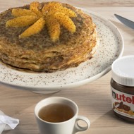 Французский блинный торт с нутеллой и апельсиновой цедрой