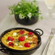 Фриттата с помидорами