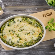 Фриттата с сосисками