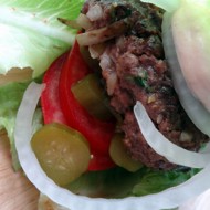 Гамбургер в листьях салата по-ванкуверски