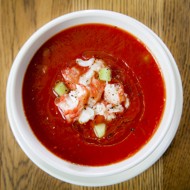 Гаспачо с камчатским крабом