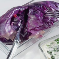 Голубцы из красной капусты с уткой