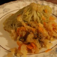 Голубцы из савойской капусты с грибами (без мяса)
