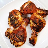 Горчичные куриные ножки, запеченные на соли