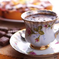 Горячий шоколад с лесными ягодами