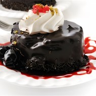 Горячий шоколадный торт