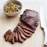 Говядина в апельсиново-оливковом соусе