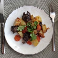 Говядина с картофелем в рукаве