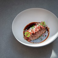 Говядина татаки с соусом понзу-биф