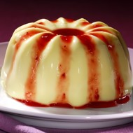 Гранатовая панна-котта с пахтой