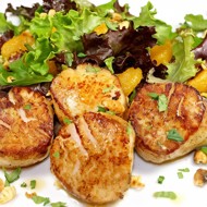 Гребешки с апельсином